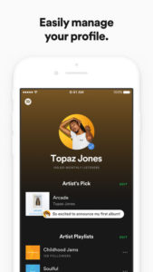 app de spotify for artist