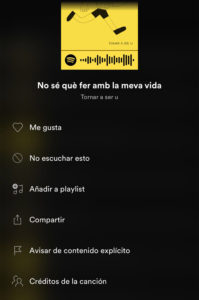 créditos de Spotify